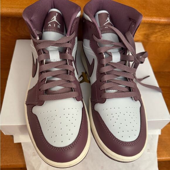 Jordan Shoes - Jordan 1 Mid Pure Platinum Sneakers